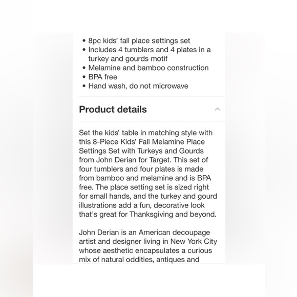 John Derian Dinnerware Kids Set 🧸🦀 - Picture 6 of 11